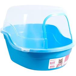 PETFAMILY Extra Large Cat Litter Plastic Enclosed Standard Litter Box