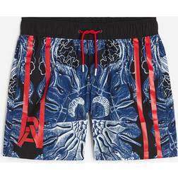 G-Star Herren Dirik Jellyfish Allover Badeshorts, Mehrfarben dk black jellyfish mirror D22965-C331-D963