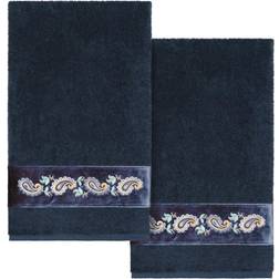 Linum Home Textiles Authentic Spa Mackenzie 2PC Bath Towel Blue (137.16x68.58cm)