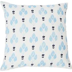 Hello Honey Co-Op 20" Square Floral Print Cushion Cover White, Blue (50.8x50.8cm)