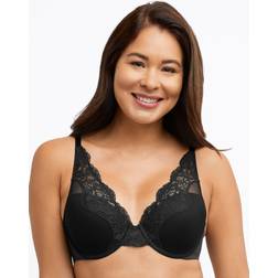 Bali One Smooth You Underwire Full Coverage Bra-Df0084, C, Black Black