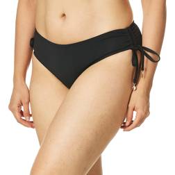 Anne Cole Ruched-Side Bikini Bottoms Black Black