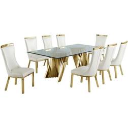 Best Quality Furniture Becky Dining Set 2