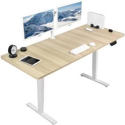 Vivo Stand Up Light Wood Top Writing Desk