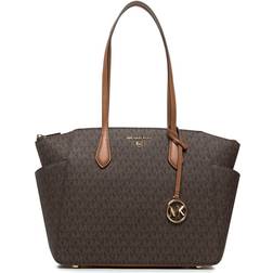 Michael Kors Marilyn Medium Logo Tote Bag - Brown/Acorn