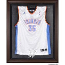 Oklahoma City Thunder Brown Framed Logo Jersey Display Case