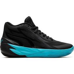 Puma Mens MB.02 Mens Basketball Shoes Black/Blue