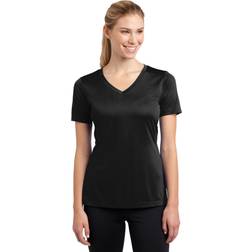 SPORT-TEK Women's Athletic Shirts, Black