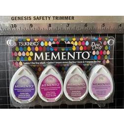 EK Tsukineko Memento Ink Dew Drop Set/4 Juicy Purples