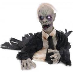 Europalms Bewegter Zombie animierte Halloween Figur 43cm Bewegung, Leuc