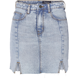 Noisy May High Waisted Slit Denim Skirt