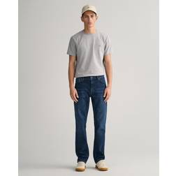 Gant Men's Regular Jeans - Blue Cotton