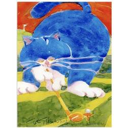 Caroline's Treasures 6011GF Blue Cat Golpher Flag Garden