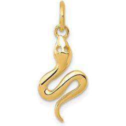 Finest Gold 14K Yellow Polished Snake Charm