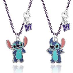 Disney lilo & stitch girls bff necklace set of 2- best friends necklaces with