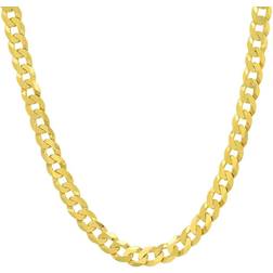 Queen Jewels Miami Cuban Curb Chain Necklace - Gold