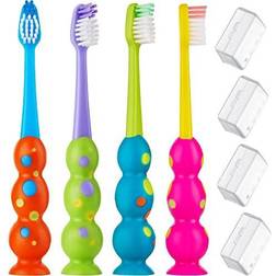 Trueocity Kids Toothbrush Set 4 Pack Contoured