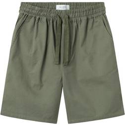 Les Deux Otto Twill Shorts - Olive Night