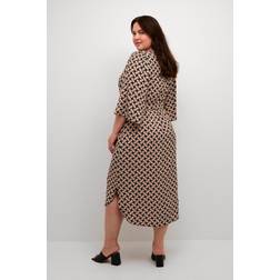 Kaffe Curve KAFFE Curve Kjole kcQing Dress Orange