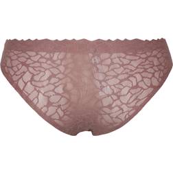 Sloggi Zero Feel Lace 2.0 Brazil Panty 10268, Farve: Cacao, Størrelse: XS, Dame