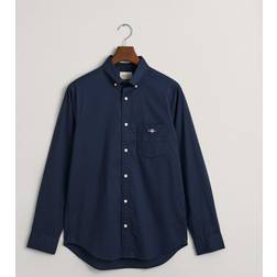 Gant Herr Regular fit poplinskjorta Blå