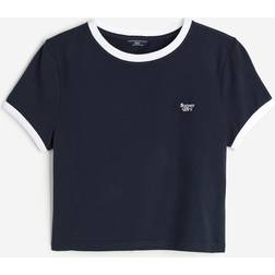 Superdry Vintage Ringer Crop Tee Eclipse Navy/optic W, T-shirts