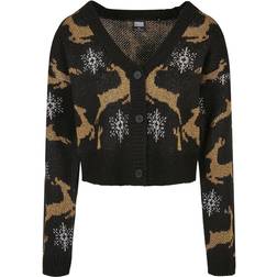 Urban Classics Cardigan - Lysebeige/Sort/Hvid