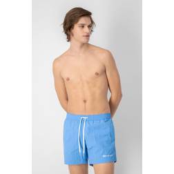 Champion Legacy Strandshorts Ac Small Logo Badbyxor - Azurblå