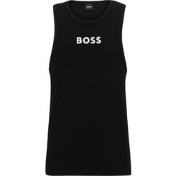 HUGO BOSS Unterhemd aus elastischer Bio-Baumwolle mit Logo-Print