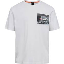 HUGO BOSS Men's TeeMotor T-Shirt, White100