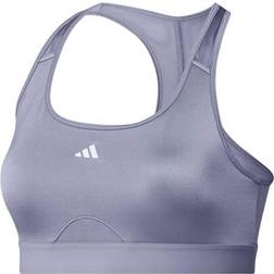 adidas PowerReact Training Medium-Support Bra Sports Bras Women - Silver