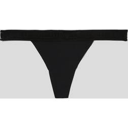 Karl Lagerfeld Ultra-light Logo Thong, Woman, Black