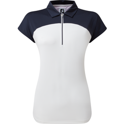 FootJoy Cap Sleeve Colour Block Polo Damen