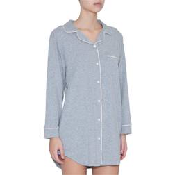 eberjey Gisele Sleepshirt, Heather Grey/Sorbet Pink