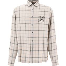 Palm Angels Checked Shirt Beige