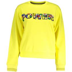 Desigual Long Sleeve Sweatshirt with Logo - Yellow