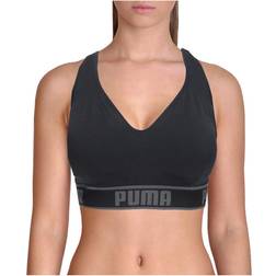 Puma Women's Seamless Sports Bra, Solstice Black