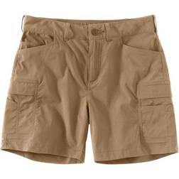 Carhartt $65 women's khaki madden straight fit stretch cargo shorts