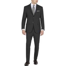 DKNY Men's Modern Fit High Performance Suit Separates Dress Pants - Black