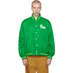 Palm Angels Douby Varsity Jacket Green
