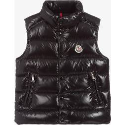 Moncler Kid's Tib Logo Quilted Vest - Black