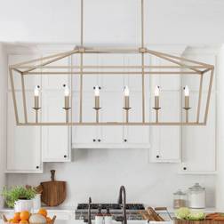 Vanity 6 Lights Kitchen Island Linear Pendant Lamp