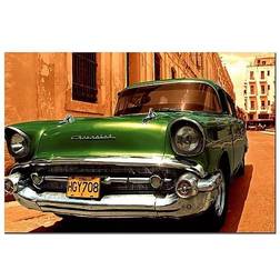 Trademark Fine Art '1957 Chevy Bel Photographic Print on Framed Art