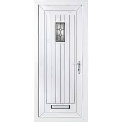 B&Q Diamond External Door Frosted Glass L (92x205.5cm)