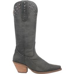 Dingo Talkin' Rodeo Studded Snip Toe Cowboy Boots Black