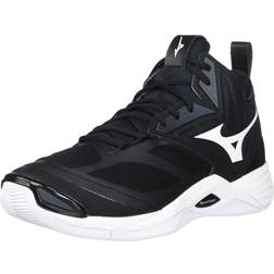 Mizuno Herren 430300.9000.14.1050 Wave Momentum Mid Volleyballschuh 1/2, schwarz/weiß