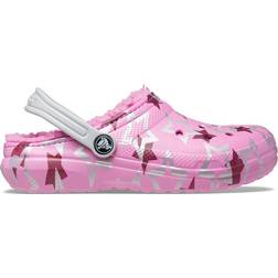 Crocs Kid's Classic Lined Disco Dance Party Clog - Taffy Pink/Multi