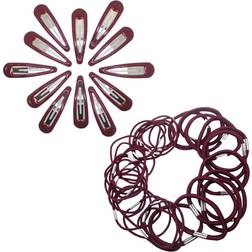 Accessories 30Pcs Snap Hair Clips & Hair Elastics, Hair Bands Mini