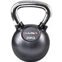 HMS Fitness Rubber kettlebell with chrome-plated handle 20 kg KGC20