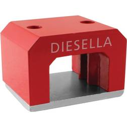Diesella Hestesko magnet 57x40,5x35mm 2xØ7,9mm hul 250N Rulle